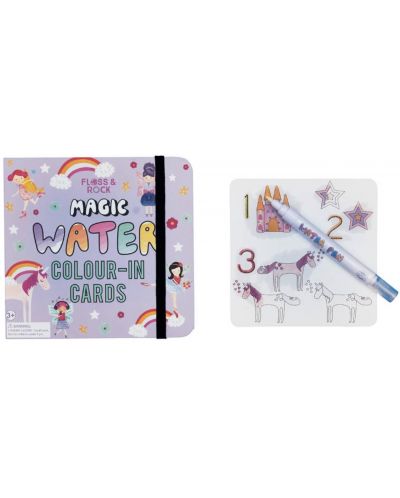 Carti magice Floss&Rock - Coloreaza cu apa, Unicorni - 1
