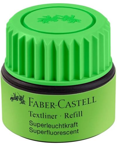 Recipient de cerneală pentru marker text Faber-Castell - verde, 25 ml - 1