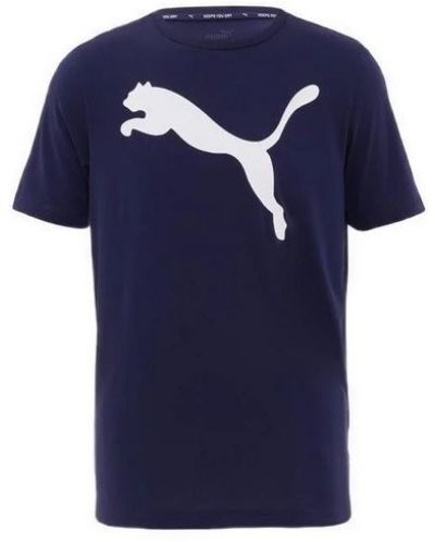Tricou pentru bărbați Puma - Active Big Logo, albastru - 1