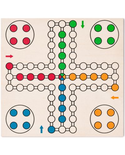 Set de jocuri magnetic 4 în 1 – Șah, Dame, Domino, Nu te supăra