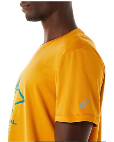 Tricou pentru bărbați Asics - Fujitrail Logo SS Top, galben - 6