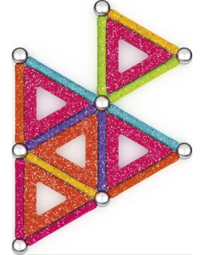 Constructor magnetic Geomag - Glitter, 35 de piese - 2
