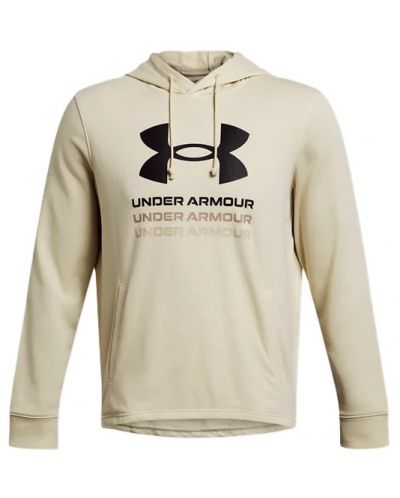 Hanorac pentru bărbați Under Armour - Rival Terry Graphic , bej - 1