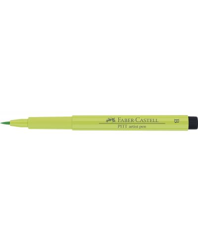 Marker cu pensula Faber-Castell Pitt Artist - Verde deschis (171) - 4