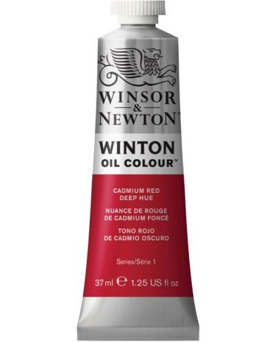 Winsor & Newton Winton Winton Vopsea de ulei - Roșu cadmiu închis, 37 ml - 1