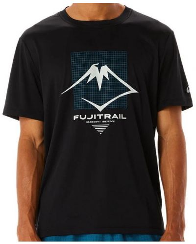 Tricou pentru bărbați Asics - Fujitrail Logo SS Top, negru - 1