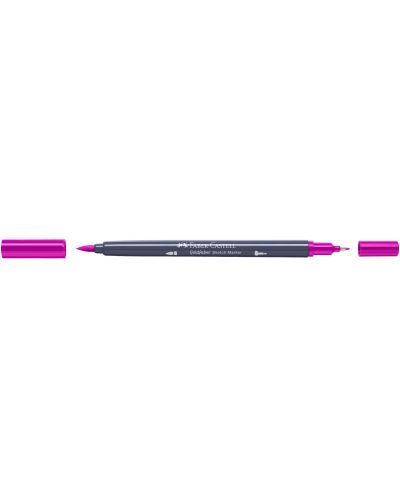 Marker Faber-Castell Goldfaber Sketch - roz purpuriu mediu, 125 - 2