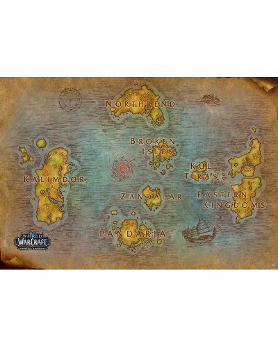 Maxi poster ABYstyle Games: World of Warcraft - Map - 1