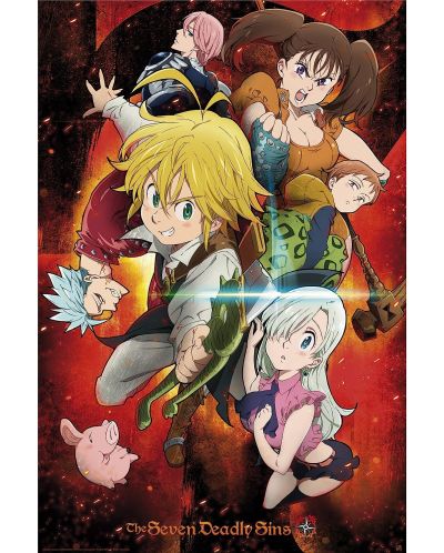 Poster maxi GB eye Animation: The Seven Deadly Sins - Characters - 1