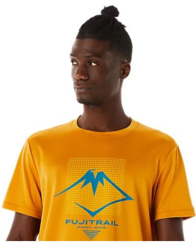 Tricou pentru bărbați Asics - Fujitrail Logo SS Top, galben - 5