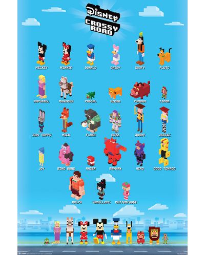 Poster maxi Pyramid - Crossy Road (Crossy Characters) - 1