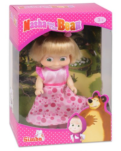 Papusa Simba Toys - Masha cu rochita roz si codite - 1