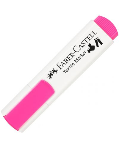 Marker textil Faber-Castell - roz neon - 2