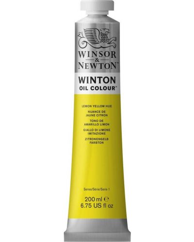 Vopsea ulei Winsor & Newton Winton - Lămâie galbenă, 200 ml - 1