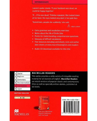 Macmillan Readers: Therese Raquin + CD (ниво Intermediate) - 2