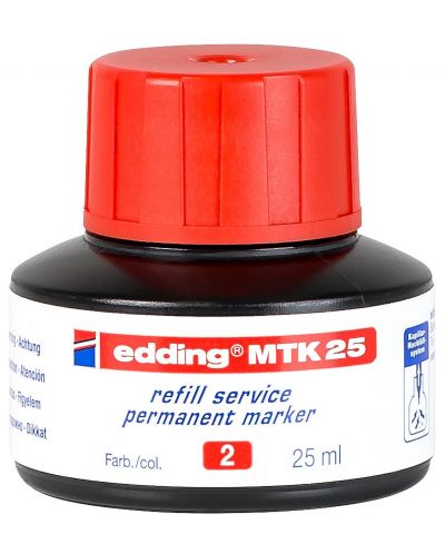 Călimară Edding MTK25 - roșu, 25 ml - 1