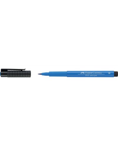 Marker cu pensula Faber-Castell Pitt Artist - Albastru ftalic (110) - 3