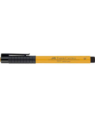 Marker cu pensula Faber-Castell Pitt Artist - Galben crom inchis (109) - 2
