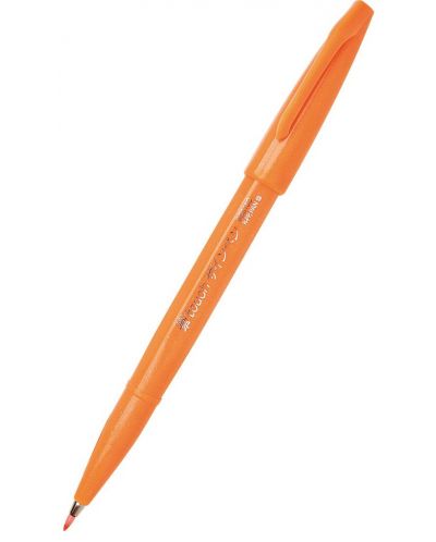Marker pensula Pentel Sign Pen - SES15C, portocaliu - 1