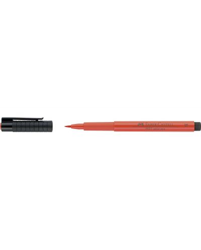 Marker cu pensula Faber-Castell Pitt Artist - Rosu stacojiu (118)	 - 3