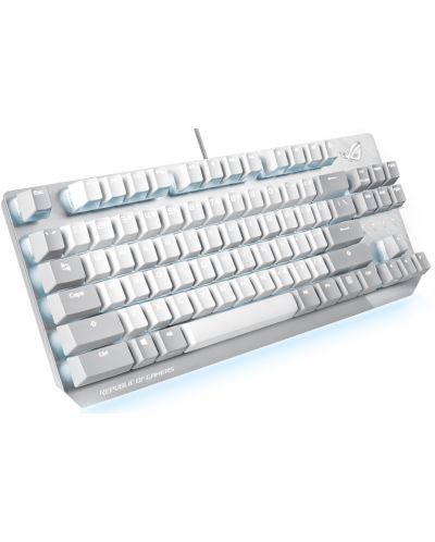 Tastatura mecanica ASUS - ROG Strix Scope NX TKL, RGB, alb/gri - 2