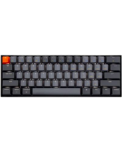 Tastatura mecanica Keychron - K12 H-S, White LED, Gateron Brown, gri - 1