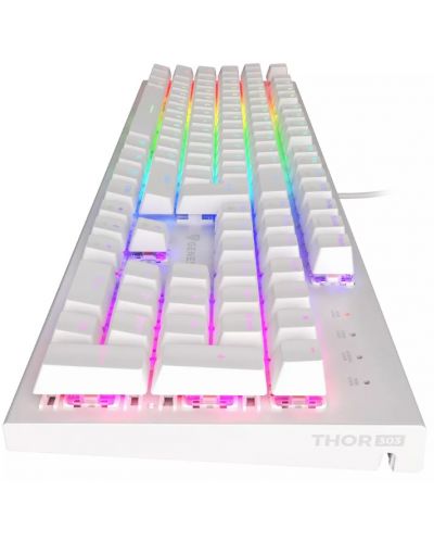 Tastatură mecanică Genesis - Thor 303, Outemu Brown, RGB, alba - 4