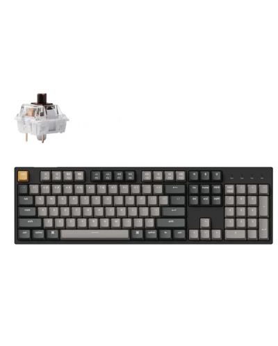 Tastatură mecanică Keychron - C2 Pro QMK, K Pro Brown, RGB, negru - 1