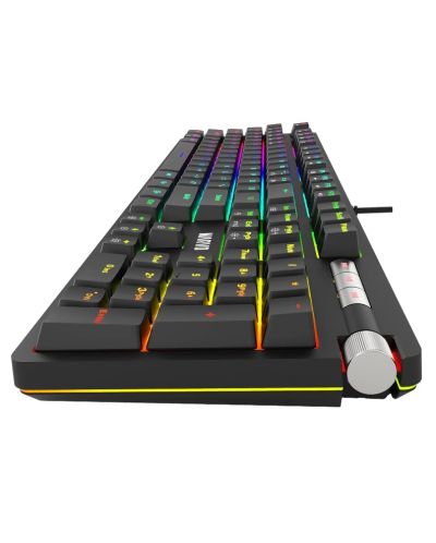 Tastatură mecanică Marvo - KG948, Blue, RGB, neagră - 6