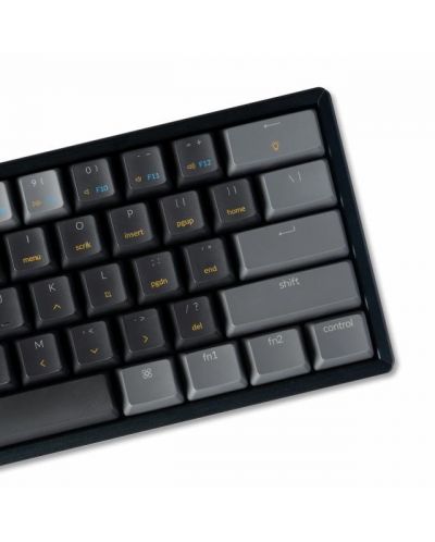 Tastatura mecanica Keychron - K12 H-S, Gateron Brown, RGB, neagra - 6