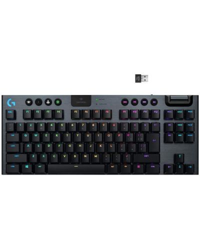 Tastatura mecanica  Logitech - G915 TKL, clicky, neagra - 1