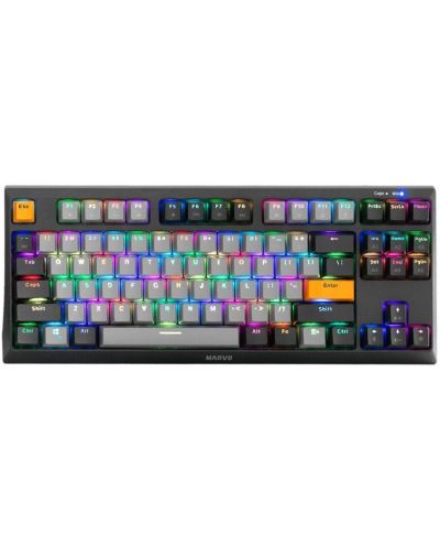 Tastatură mecanică Marvo - KG980-B, Blue switches, RGB, neagră - 2