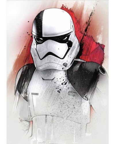 Poster metalic Displate - The Last Jedi Stormtrooper - 1
