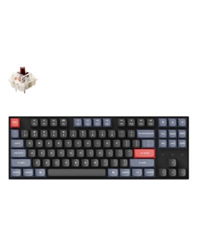 Tastatură mecanică Keychron - K8 Pro HS TKL, Brown, RGB, negru - 2