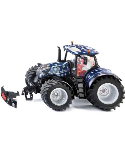 Jucărie metalică Siku - Tractor de Crăciun New Holland, 1:32 - 1