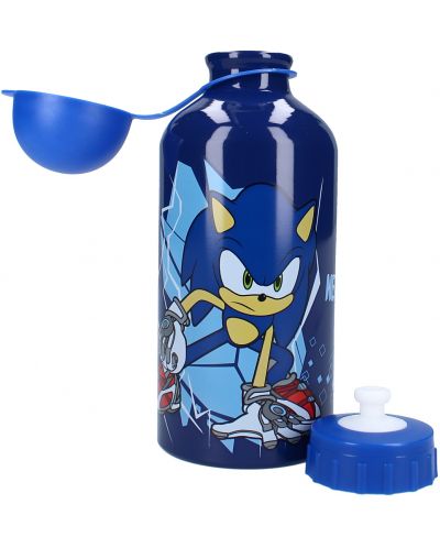 Sticla de aluminiu Vadobag Let's Eat - Sonic Prime, 500 ml - 2