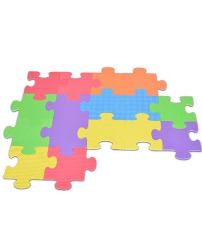 Covoras puzzle moale Moni - Culori, 16 piese - 1
