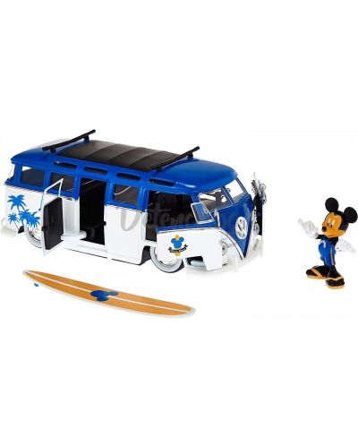 Jucărie de metal Jada Toys Disney - Van cu personajul Mickey Mouse - 2