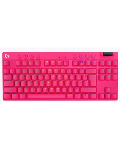 Logitech Tastatură mecanică - G Pro X TKL, fără fir, tactilă GX, roz - 1