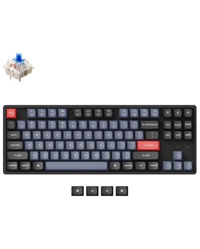 Tastatură mecanică Keychron - K8 Pro, H-S, Clicky, RGB, neagră - 2