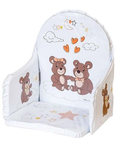 Tampă moale pentru scaun de masă din lemn New Baby - Urși - 1