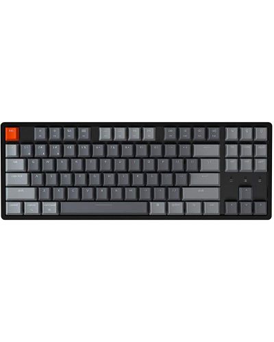 Tastatura mecanica Keychron - K8 HS TKL, maro optic, RGB, negru - 1