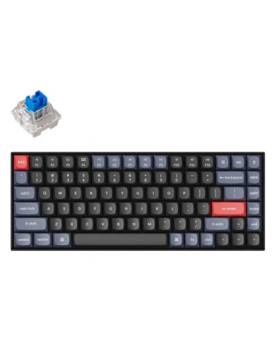 Tastatură mecanică Keychron - K2 Pro, H-S, Blue, White LED, negru - 1