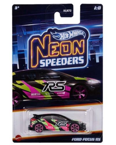 Mașinuță metalică Hot Wheels Neon Speeders - Asortiment, 1:64