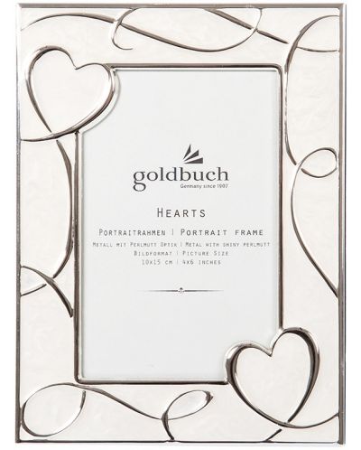 Rama foto metalica Goldbuch - Hearts, 10 x 15 cm - 1