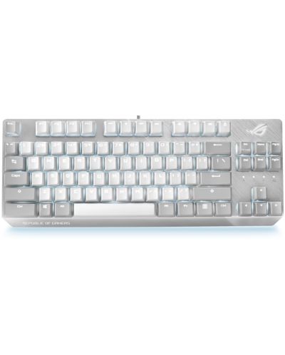 Tastatura mecanica ASUS - ROG Strix Scope NX TKL, RGB, alb/gri - 1