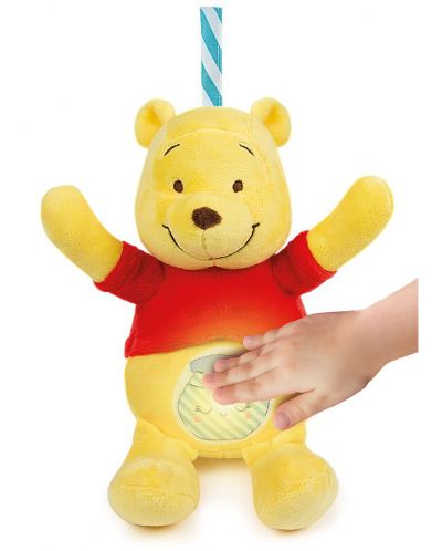 Jucarie de plus Clementoni Baby - Winnie the Pooh cu burtica luminoasa, 24 cm - 3