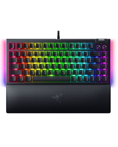 Tastatură mecanică Razer - BlackWidow V4 75, ISO, Orange, RGB, negru - 1