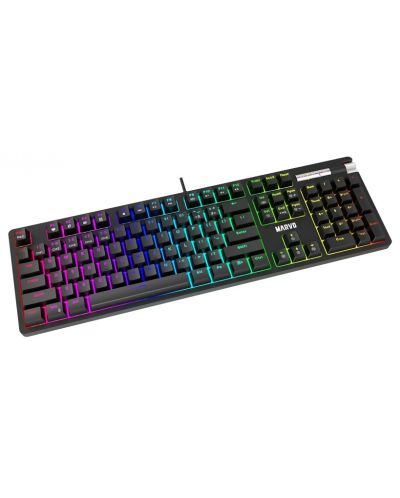 Tastatură mecanică Marvo - KG948, Blue, RGB, neagră - 3