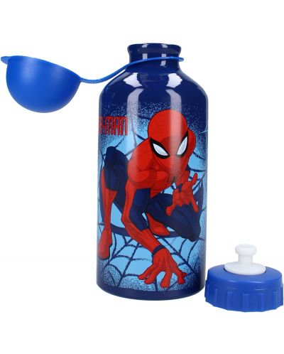 Sticla de aluminiu Vadobag Let's Eat - Spider-Man, 500 ml - 2